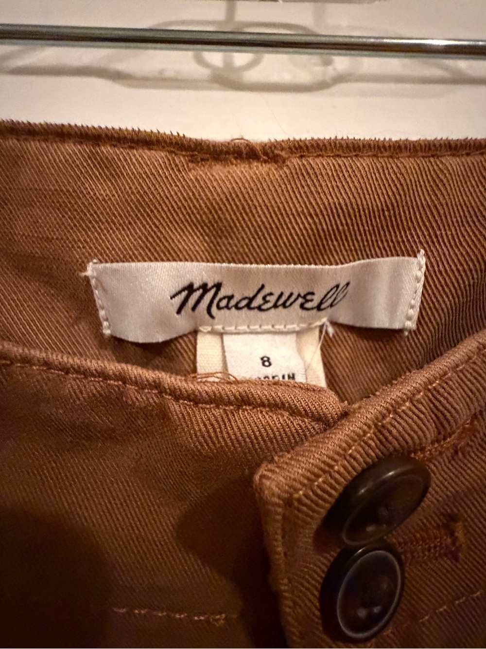 Madewell Harlow Wide-Leg Pants Brown High Rise Trouser Pant Size 8 NWOT - Picture 2 of 7